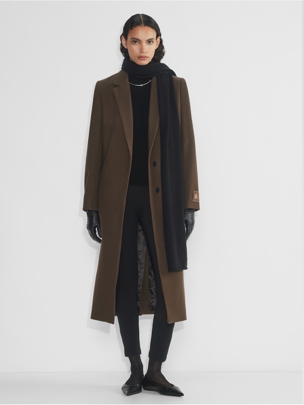 Babaton Estate Coat (Virgin Wool) in Rich Mocha Brown